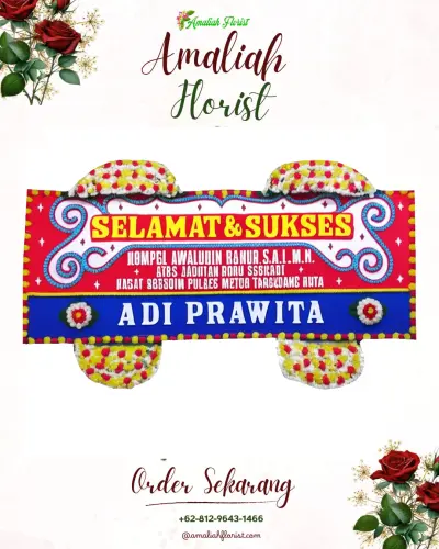 Karangan Bunga Ucapan Selamat di Kliwed