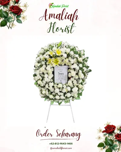 Krans Bunga Duka Cita di Kliwed